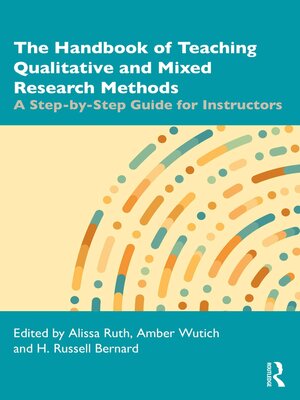 cover image of The Handbook of Teaching Qualitative and Mixed Research Methods
